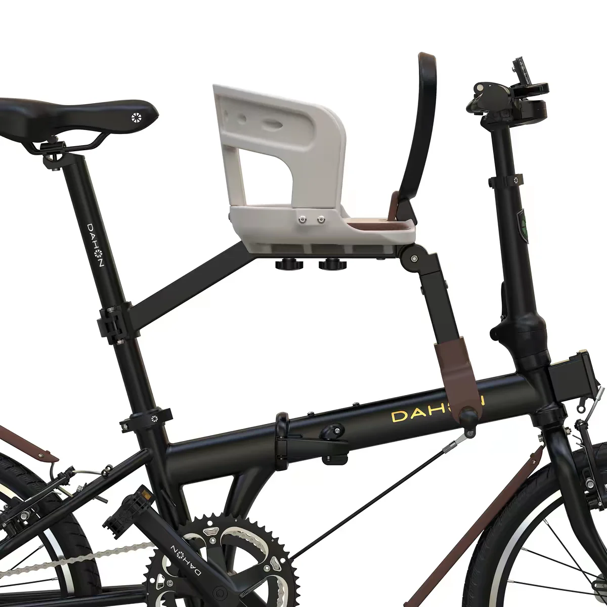 Mountain Biking Hip Pack - เบาะจักรยานสำหรับเด็ก ZUKKA แบบติดด้านหน้า พร้อมเข็มขัดนิรภัยปรับได้ ที่วางเท้ากันลื่น สำหรับจักรยานพับได้และจักรยานเสือภูเขา