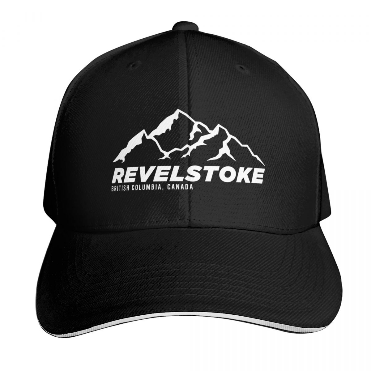 Mountain Biking Revelstoke - หมวกเบสบอลสำหรับผู้ชายและผู้หญิง สไตล์ลำลอง ใส่หน้าร้อน เหมาะสำหรับกีฬา ทั้งสกีและปั่นจักรยานเสือภูเขา ที่รีเวลสโตก