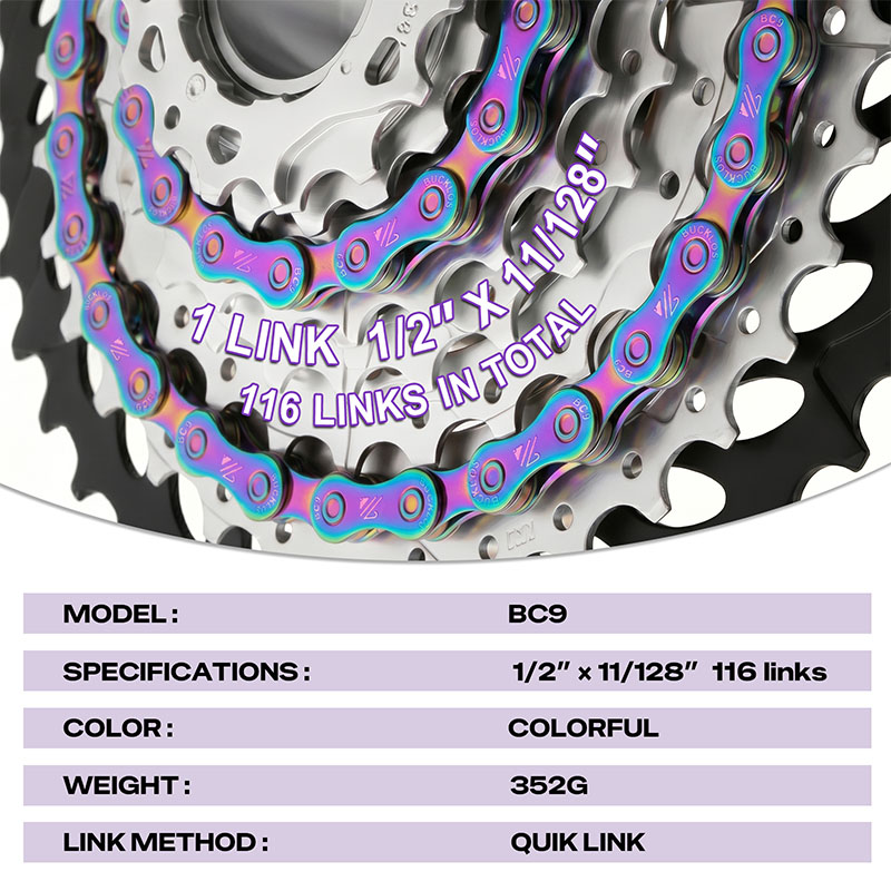 โซ่จักรยาน BUCKLOS เคลือบไทเทเ - Cassette 11 Speed บทวิจารณ์และราคา