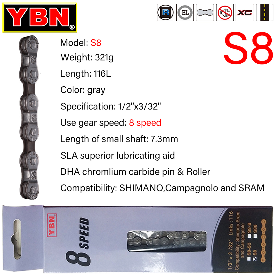 YBN โซ่จักรยาน8/9/10/11/12/โซ่ - Cassette 11 Speed บทวิจารณ์และราคา