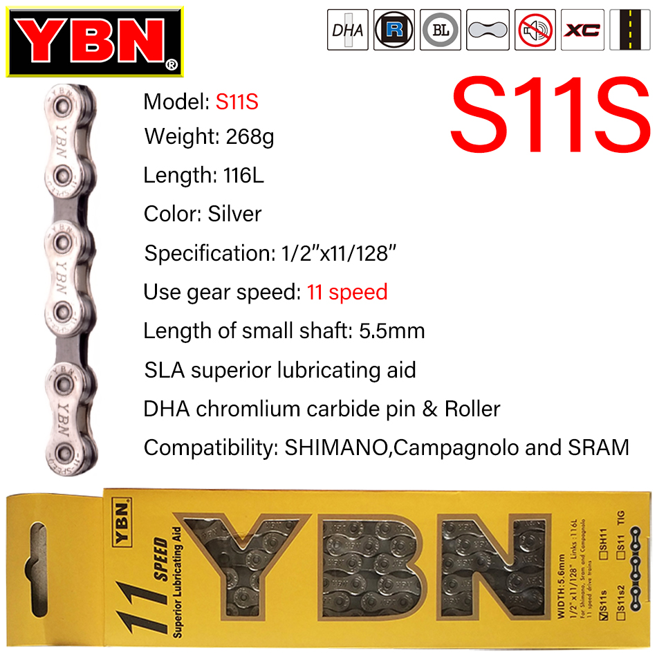 YBN โซ่จักรยาน8/9/10/11/12/โซ่ - Cassette 11 Speed บทวิจารณ์และราคา