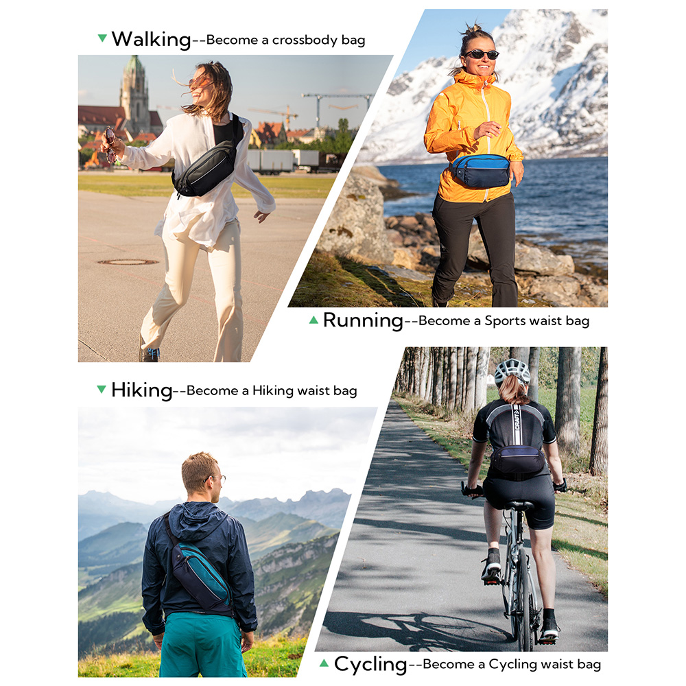 WATERFLY Fanny Pack เอวกระเป๋า - Mountain Biking Hip Pack บทวิจารณ์และราคา