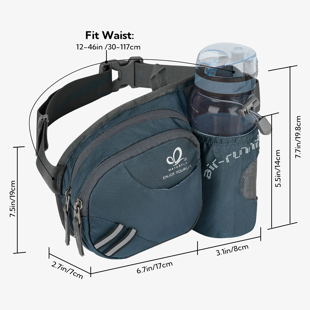 WATERFLY Fanny Pack เอวกระเป๋า - Mountain Biking Hip Pack บทวิจารณ์และราคา