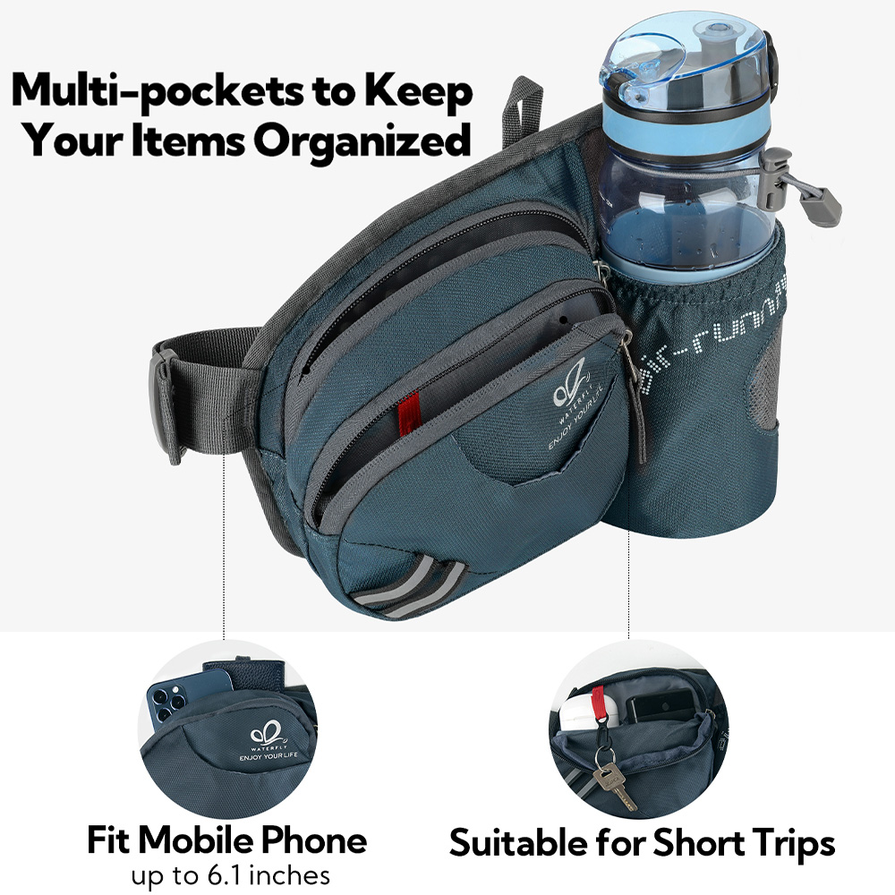 WATERFLY Fanny Pack เอวกระเป๋า - Mountain Biking Hip Pack บทวิจารณ์และราคา
